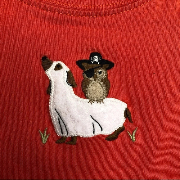 Janie and Jack t-shirt long sleeve Costume Animal orange size 2T - Picture 7 of 7